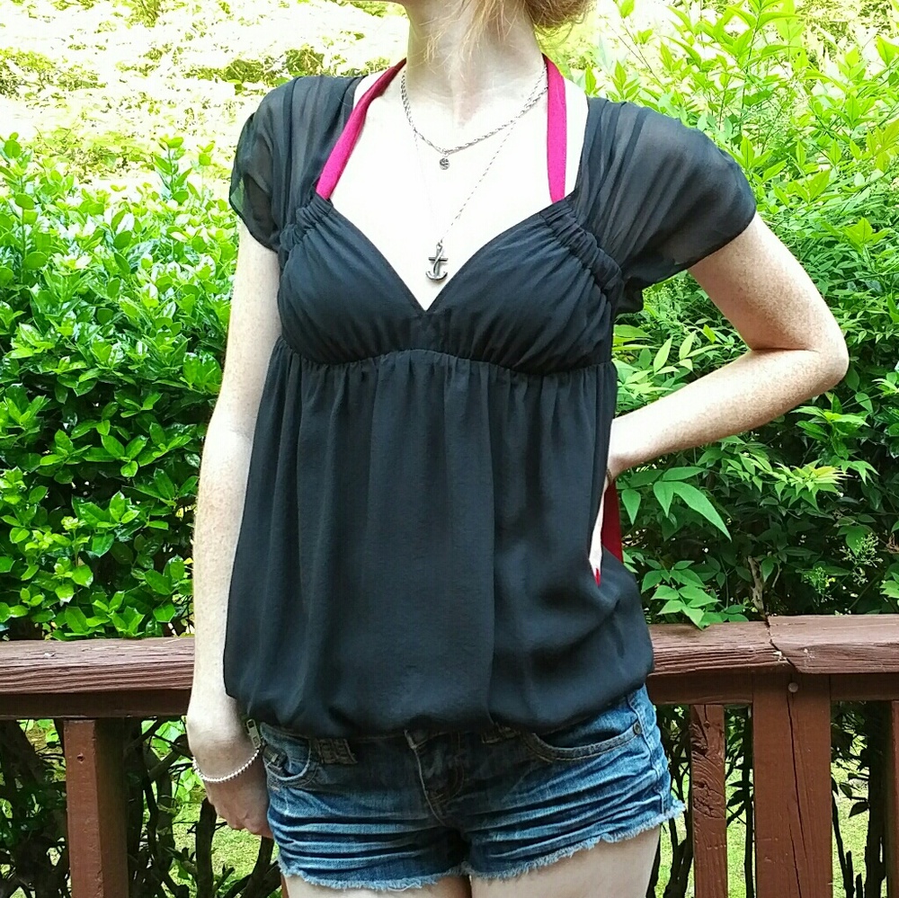 Nwt! Club monaco ribbon top XS